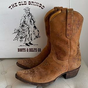 OLD GRINGO Women's Leopardito YP Leather Western Boots Size 9.5 B Preowned.